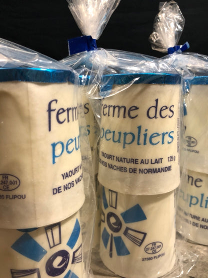 Yaourt Nature "ferme des peupliers" au lait entier